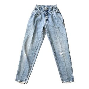 Vintage Lee High Waisted Pleated Jeans Size 6